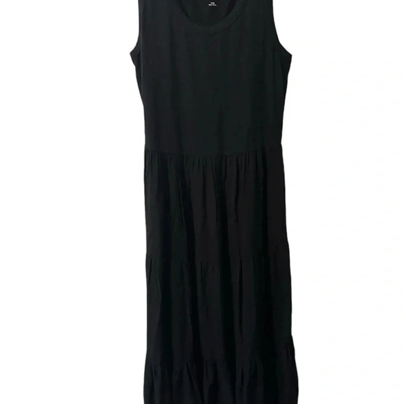 Soft Surroundings Size large Tiered Maxi Dress Travel Casual Vacation - Picture 2 of 2
